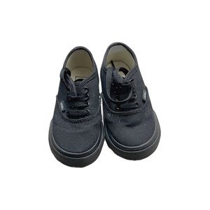 Black toddler Vans. Size 6.5 toddler.